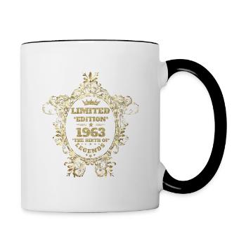 1963 - Tasse zweifarbig - Weiß/Schwarz - Rechts