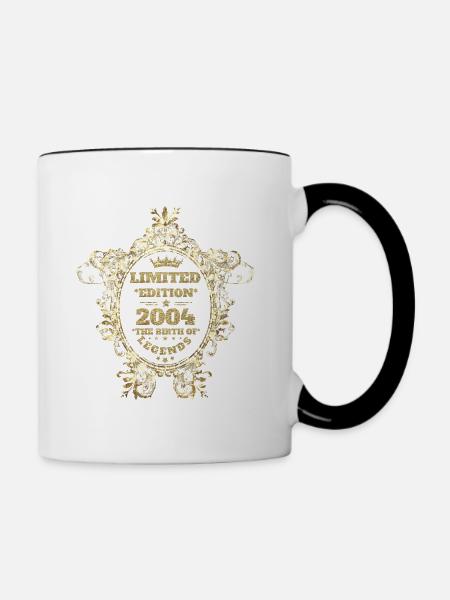 2004 - Tasse zweifarbig - Weiß/Schwarz