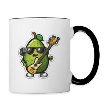 Avocado Groove - Contrasting Mug - white/black - Right