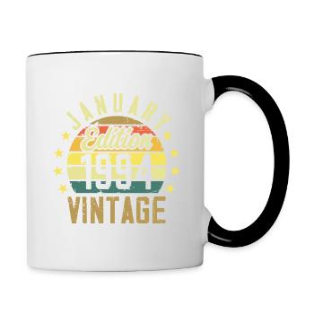 Legends were born in January 1994 - January 1994 - Contrasting Mug - white/black - Right
