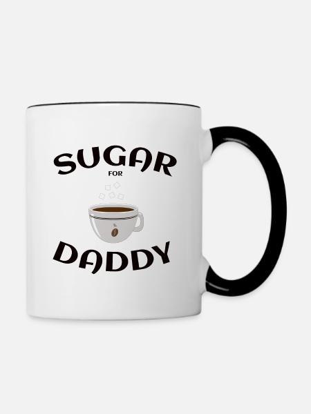 Sugar Daddy - Tasse zweifarbig - Weiß/Schwarz