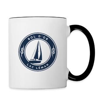 Bol d'Or Regatta - Tasse zweifarbig - Weiß/Schwarz - Rechts