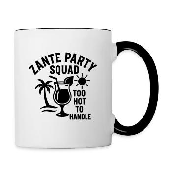 Escouade du Parti Zante - Mug contrasté - blanc/noir - Droite