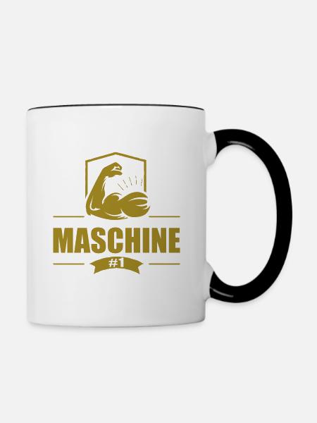 Machine Or - Mug contrasté - blanc/noir