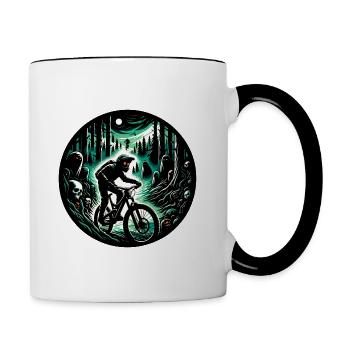Midnight Trail MTB - Contrasting Mug - white/black - Right