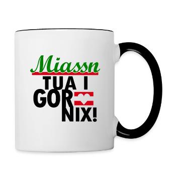 Austria Styrian dialect - Contrasting Mug - white/black - Right