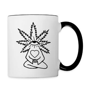 cnfgjd - Tasse zweifarbig - Weiß/Schwarz - Rechts