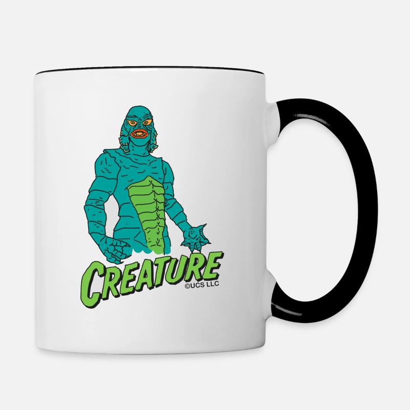 Universal Monsters L'Étrange Créature Du Lac Noir - Mug contrasté - blanc/noir