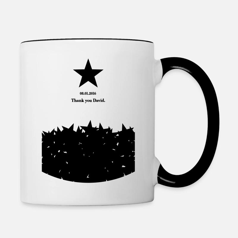 Black Star - Mug contrasté - blanc/noir