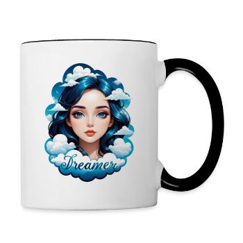 Dreaming - Dreamer - Dreamer - Dreaming - Daydreaming - Contrasting Mug - white/black - Right