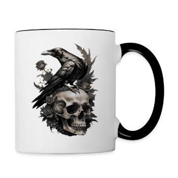 Dark Soul - Tasse zweifarbig - Weiß/Schwarz - Rechts