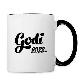 Godi fragen 2022 Patentante Tante Lieblingstante - Tasse zweifarbig - Weiß/Schwarz - Rechts