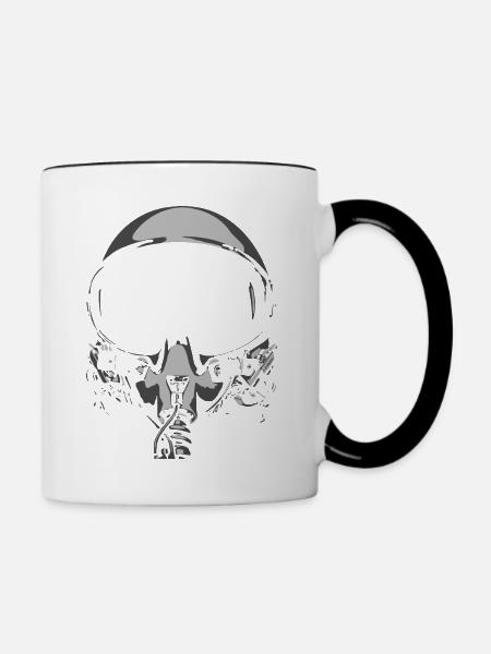 HELM / 1706 - Tasse zweifarbig - Weiß/Schwarz