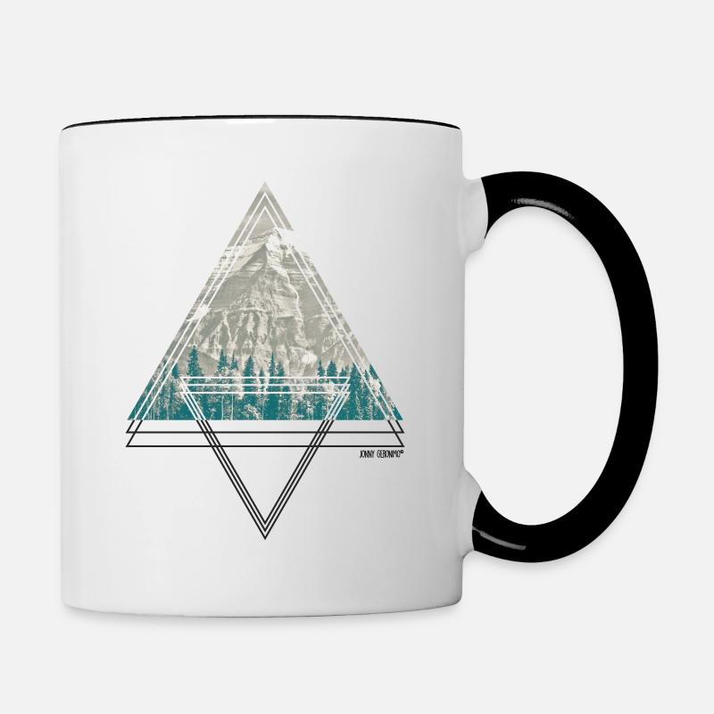 LANDSCAPE TRIANGLE© - Tasse zweifarbig - Weiß/Schwarz
