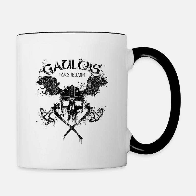 Gaulois Trash - Mug contrasté - blanc/noir