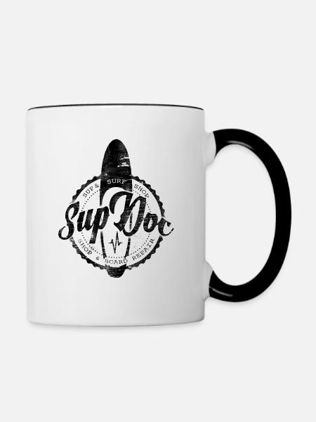 Sup Doc - Tasse zweifarbig - Weiß/Schwarz