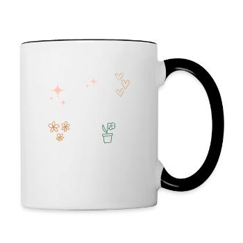 Meilleur cadeau de fête des mères Super Mom Gardener Mom - Mug contrasté - blanc/noir - Droite