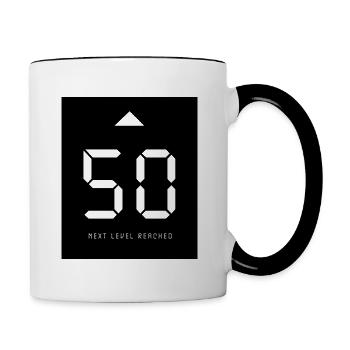 50 - Next Level - Contrasting Mug - white/black - Right