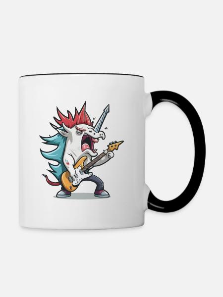 Magische Melodie - Tasse zweifarbig - Weiß/Schwarz