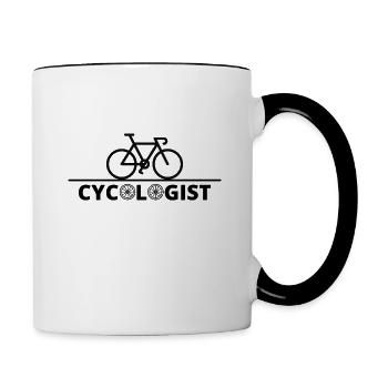 CYCOLOGIST - Tasse zweifarbig - Weiß/Schwarz - Rechts