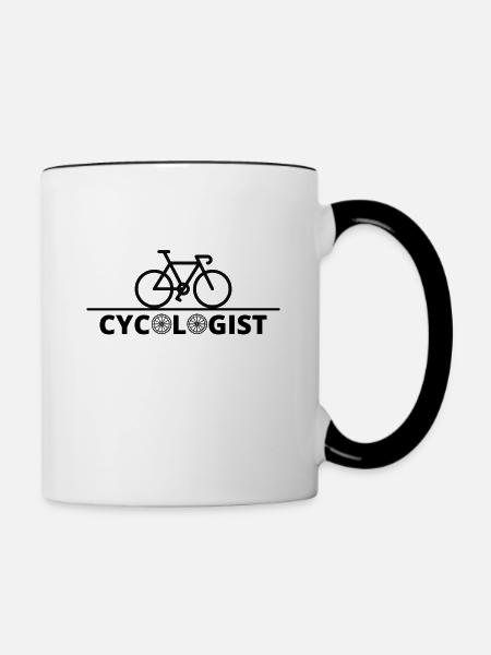 CYCOLOGIST - Tasse zweifarbig - Weiß/Schwarz