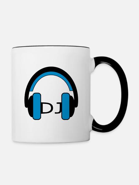 deejay - Tasse zweifarbig - Weiß/Schwarz