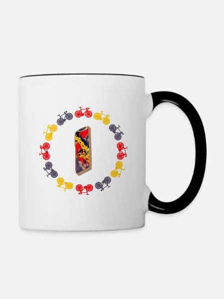 fahrrad e 202 i - Tasse zweifarbig - Weiß/Schwarz