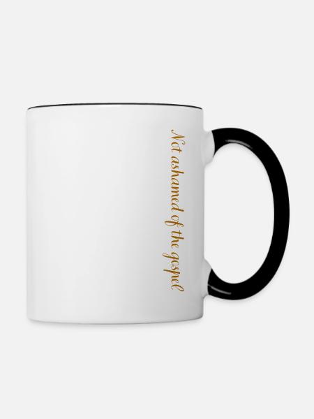 Not ashamed - Tasse zweifarbig - Weiß/Schwarz