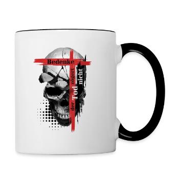 Trash Skull - Contrasting Mug - white/black - Right