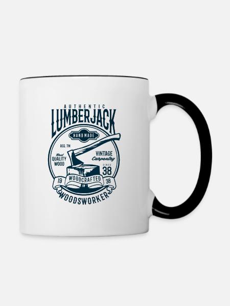 Authentic Lumberjack - Tasse zweifarbig - Weiß/Schwarz
