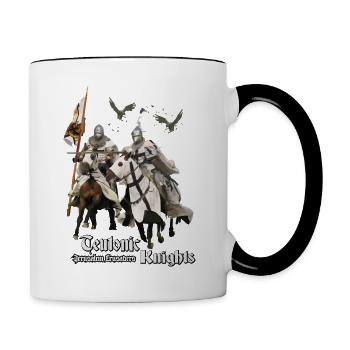 Deutscher Orden Jerusalem Kreuzfahrer - Tasse zweifarbig - Weiß/Schwarz - Rechts
