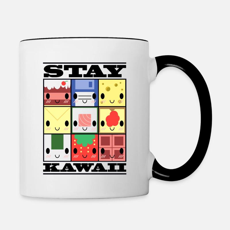 SÉJOUR KAWAII - Mug contrasté - blanc/noir