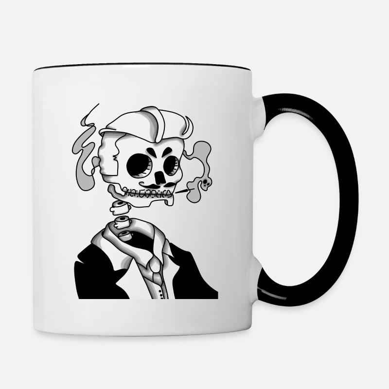 SkeletBoy - Contrasting Mug - white/black