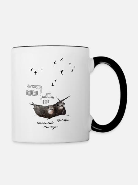 Mauersegler - Tasse zweifarbig - Weiß/Schwarz