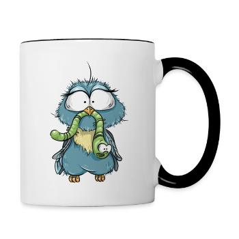 Baby Bird - Contrasting Mug - white/black - Right