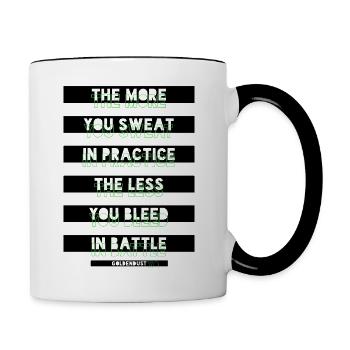 Motivation Chemise Design Sports Endurance XO714 - Mug contrasté - blanc/noir - Droite