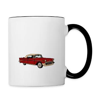 This is My Human Costume Im a Really Classic Car - Contrasting Mug - white/black - Right