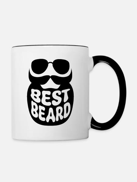 Bester Bart - Tasse zweifarbig - Weiß/Schwarz
