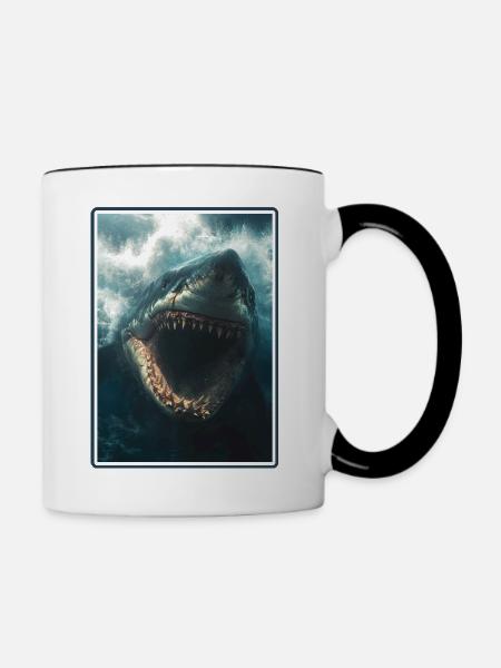 Haie Hai - Tasse zweifarbig - Weiß/Schwarz