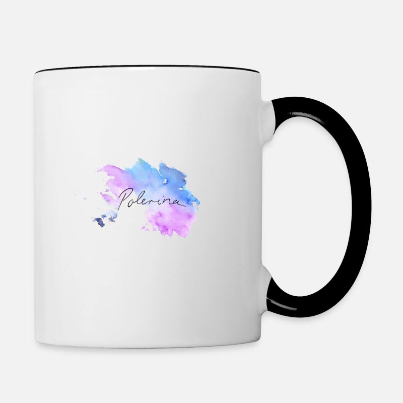 POLE DANCE POLE Tänzerin Geschenkidee Geschenk - Tasse zweifarbig - Weiß/Schwarz