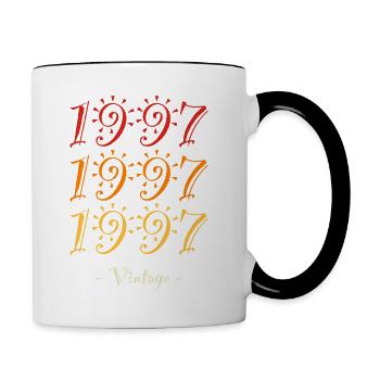 1997 vintage - Contrasting Mug - white/black - Right