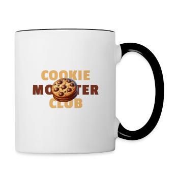 Cookie Mnster Club - Biscuits Douceurs Sucrées - Mug contrasté - blanc/noir - Droite
