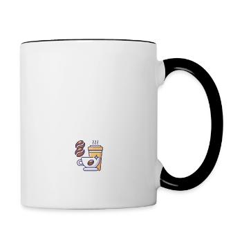 Appointment with my caffeine fix - Contrasting Mug - white/black - Right
