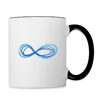 infinite infinity - Contrasting Mug - white/black - Right