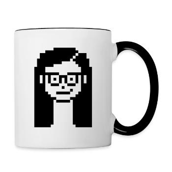G21 Geek Woman - Contrasting Mug - white/black - Right