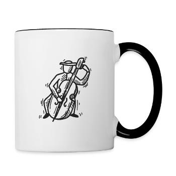 Cello - Cellist - Contrasting Mug - white/black - Right
