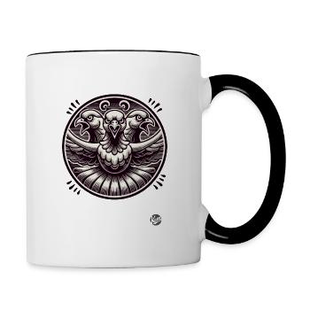 Doves of Rage - Contrasting Mug - white/black - Right