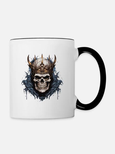 Skull King 3 - Tasse zweifarbig - Weiß/Schwarz