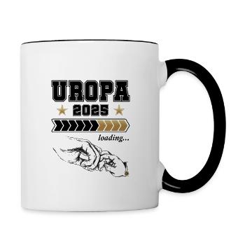 Uropa Loading 2025 - Tasse zweifarbig - Weiß/Schwarz - Rechts