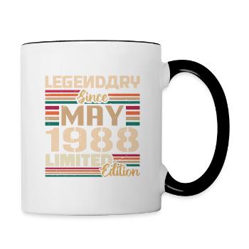 May 1988 May - Jubilee May 1988 - Contrasting Mug - white/black - Right